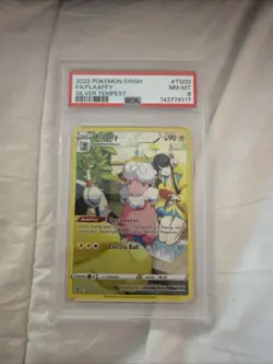 2022 POKEMON SWORD & SHIELD SILVER TEMPEST #TG03 FULL ART/FLAAFFY PSA 8 - Image 1