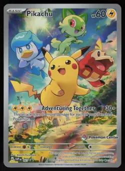 Pikachu (Pokemon Center Exclusive) 027 Scarlet & Violet Promo Promo Holo POKEMON - Image 1