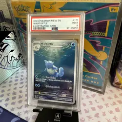 PSA 9 Wartortle 171/165 Illustration Rare Scarlet & Violet 151 Pokemon - Image 1