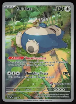 Snorlax (Pokemon Center Exclusive) 051 Scarlet & Violet Promo Promo Holo POKEMON - Image 1