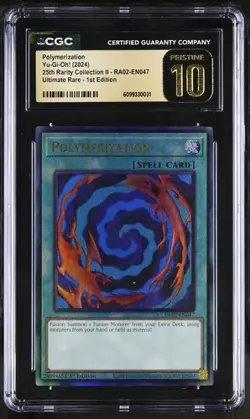 Polymerization *CGC PRISTINE 10* Ultimate Rare *RA02-EN047* Yugioh - Image 1