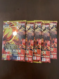 One Piece The Best Vol. 2 PRB-02 Five 5 Premium Booster Packs Lot English D - Image 1