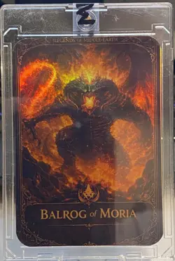 Balrog of Moria (LOTR) Refractor MR. Cards Custom - 1/1 Signed Limited Art Card - Image 1