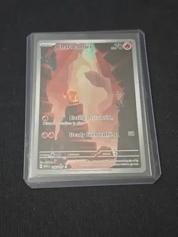Charmander 168/165 Sv: Scarlet & Violet 151 Holo Ilustration Rare Pokemon TCG NM - Image 1