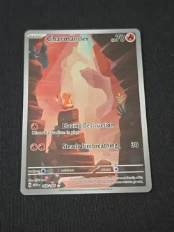 Charmander 168/165 Sv: Scarlet & Violet 151 Holo Ilustration Rare Pokemon TCG NM - Image 2