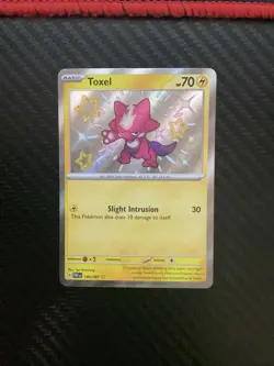 Toxel 140/091 Shiny Holo Rare Paldean Fates Pokemon Card NM - Image 1