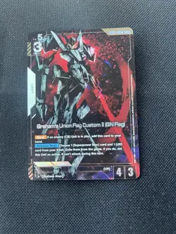 Gundam Card Game Phantom Aria , Graham’s Union Flag Custom II (GN Flag) R+ - Image 1