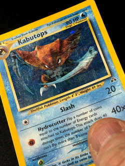 Kabutops 6/75 Neo Discovery Unlimited Holo Rare MP Vintage Pokemon Card - Image 3