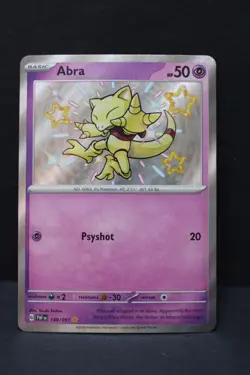 Pokemon Abra 148/091 Baby Shiny Rare Paldean Fates + extra cards - Image 1