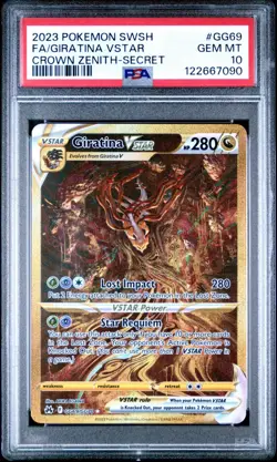 GIRATINA VSTAR GG69/GG70 PSA 10 CROWN ZENITH SECRET RARE POKEMON HOLO ENGLISH - Image 1
