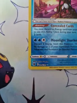 Pokemon TCG Radiant Greninja Holo Card Astral Radiance 046/189 - Image 4