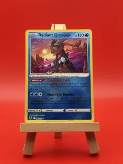 Pokemon TCG Radiant Greninja Holo Card Astral Radiance 046/189 - Image 1