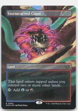 Stormcarved Coast (Borderless) *Foil* SOS 304 NM - Image 1