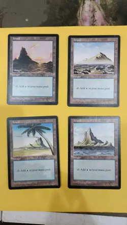 Magic The Gathering MIRAGE ISLAND A.B.C.D - Image 1