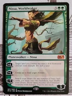 MTG Nissa, Worldwaker x1 NM ~M15 (Magic the Gathering)*Free Shipping* - Image 1