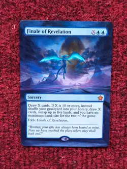 Finale of Revelation MTG Foundations Hand Painted Borderless Full Altered Art v - Image 1