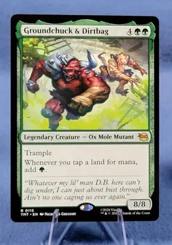 Groundchuck and Dirtbag Regular NM - TMT 115 MtG TMNT 🔮 A* - Image 1