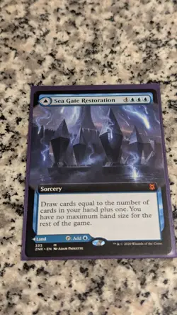 Magic: The Gathering Sea Gate Restoration Zendikar Rising Mythic Extended Art - Image 1