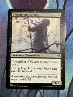 MTG 2020 Commander: Zendikar Rising: Changeling Outcast (040) - Image 1