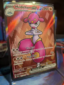 Medicham ex 161/142 Stellar Crown Full Art Ultra Rare Holo Pokemon TCG MINT - Image 2