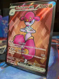 Medicham ex 161/142 Stellar Crown Full Art Ultra Rare Holo Pokemon TCG MINT - Image 3