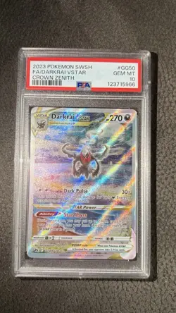 Pokemon Darkrai VSTAR #GG50 Crown Zenith: Galarian Gallery PSA 10 Graded - Image 1