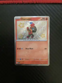 Charcadet 114/091 Sv: Paldean Fates Holo Shiny Rare NM Pokemon TCG - Image 1