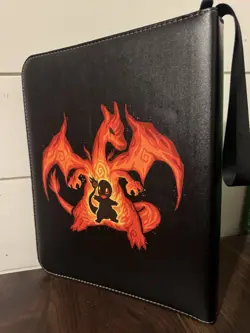 Pokemon Charizard/Charmander Card Binder With 40 Pages - Image 1
