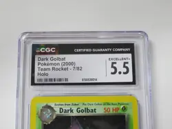 2000 Pokemon Team Rocket Gark Golbat Holo 7/82 CGC 5.5 - Image 2