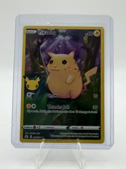 Pokemon TCG Pikachu Celebrations 005/025 Holo Rare 60 HP Thunder Jolt Gnaw - Image 1