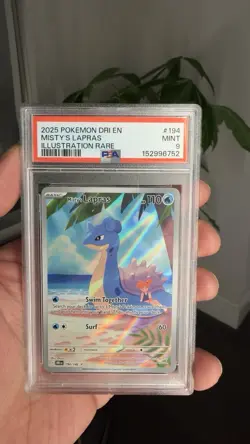 2025 Pokemon Destined Rivals Misty's Lapras #194/182 PSA 9 - Image 1