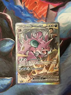 Pokemon TCG Team Rockets Nidoking EX 233/182 Destined Rivals - Image 1