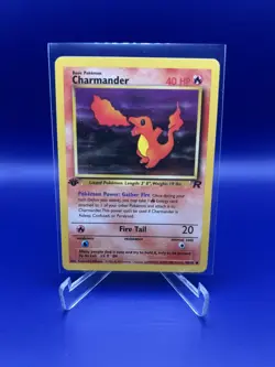 Pokemon Charmander 50/82 1st Edition Team Rocket English LP - Image 1