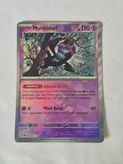 Munkidori Poke Ball Pattern 044/131 Holo SV Prismatic Evolutions Pokemon Holo NM - Image 1