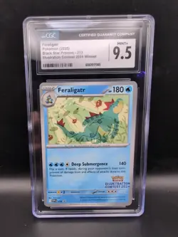 CGC 9.5 MINT+ Feraligatr SVP 213 Illustration Contest Winner Promo - Pokemon - Image 1