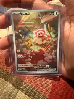 Stufful 154/132 Pokemon Mega Evolution Illustration Rare NM - Image 1