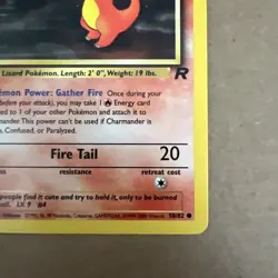 Pokemon TCG Charmander Rocket 1st Edition - Image 5