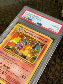 *PSA 8* CHARIZARD LV. 76~ Pokemon TCG: XY EVOLUTIONS HOLO 2016 - Image 3