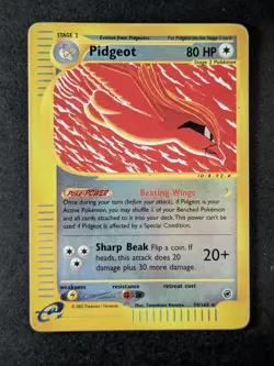 2002 Pokemon PIDGEOT #59/165 Expedition Set Reverse Holo Rare English - Image 1