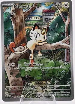 Pokemon Meowth 106/094 Full Art Holo Phantasmal Flames NM - Image 2