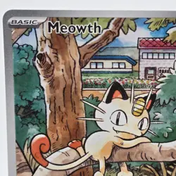 Pokemon Meowth 106/094 Full Art Holo Phantasmal Flames NM - Image 4