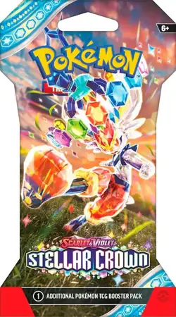 Stellar Crown Sleeved Booster Pack - SV07: Stellar Crown Pokemon (Random Art) - Image 1