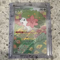 Pokemon TCG Shaymin 185/182 Destined Rivals Illustration Rare Holo NM - Image 1