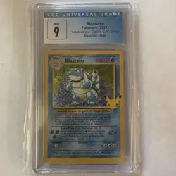 CGC 9 GEM MINT Blastoise 2/102 Pokemon Celebrations Classic Collection Holo - Image 1