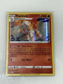 Pokemon TCG: 2022 Rapidash 022/195 - RARE HOLO - Silver Tempest - Image 1
