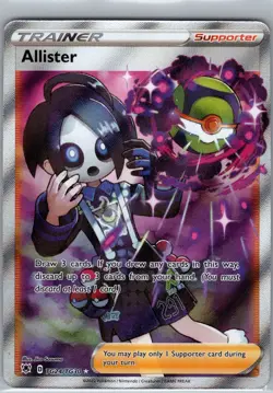 Pokemon Allister Ultra Rare SWSH10: Astral Radiance Trainer Gallery TG24/TG30 NM - Image 1