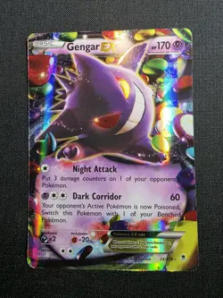 Pokemon Gengar EX Ultra Rare Holo 34/119 XY-Phantom Forces 170 HP Psychic - Image 2