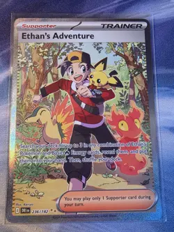 Pokemon TCG: Ethan's Adventure 236/182 - SV Destined Rivals SIR - NM - Image 1