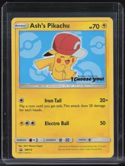 2017 Pokemon I Choose You Purchase Campaign BSP #SM113 Ash's Pikachu - Image 1