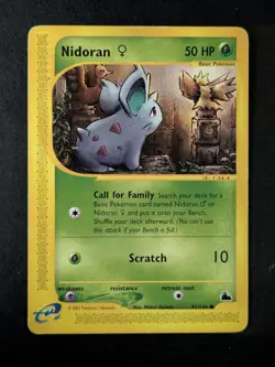 2003 Pokemon NIDORANU #81/144 Skyridge Unlimited Reverse Holo Common English - Image 1